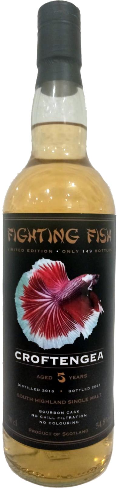 Croftengea 2016 JW Fighting Fish 5 Year Old 2021 Release Single Malt Scotch Whisky | 700ML at CaskCartel.com
