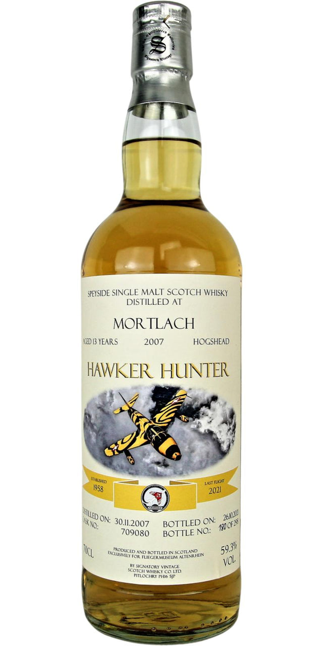 Mortlach 2007 SV Hawker Hunter 13 Year Old 2021 Release (Cask #709080) Single Malt Scotch Whisky | 700ML at CaskCartel.com