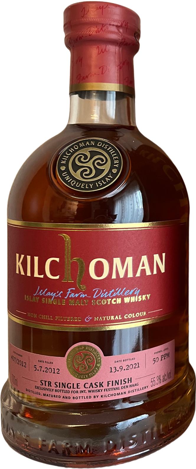 Kilchoman 2012 STR Single Cask Finish 8 Year Old 2021 Release (Cask #407/2012) Single Malt Scotch Whisky | 700ML at CaskCartel.com