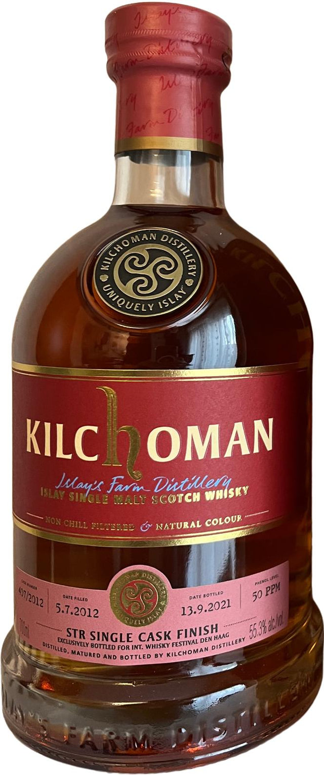 Kilchoman 2012 STR Single Cask Finish 8 Year Old 2021 Release (Cask #407/2012) Single Malt Scotch Whisky | 700ML at CaskCartel.com