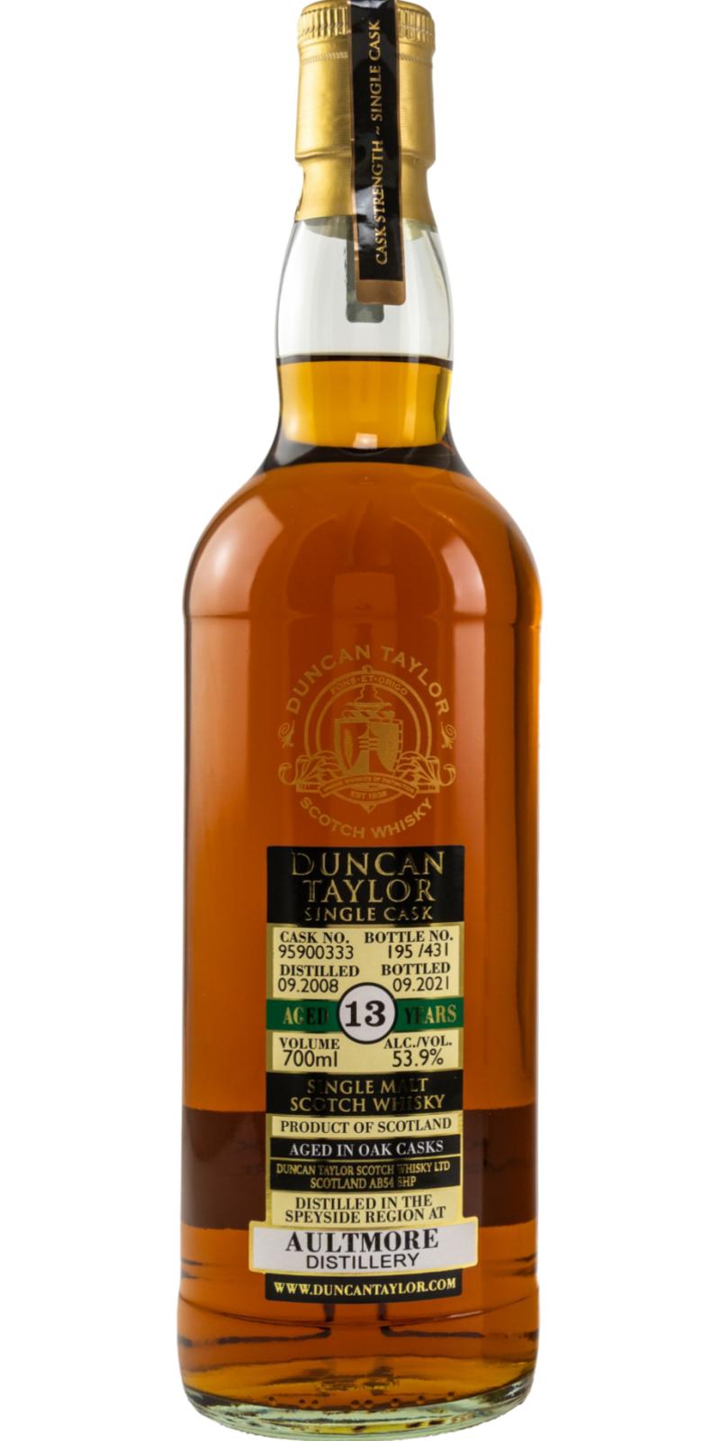 Aultmore Single Sherry Cask #95900333 2008 13 Year Old Whisky | 700ML at CaskCartel.com