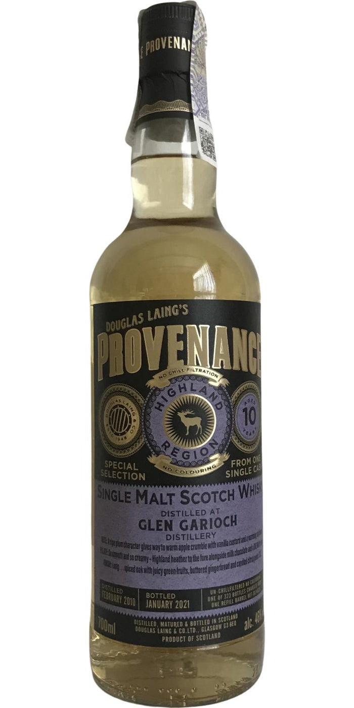 Glen Garioch 2010 DL Provenance - Special Selection 10 Year Old 2021 Release (Cask #DL 14628) Single Malt Scotch Whisky | 700ML