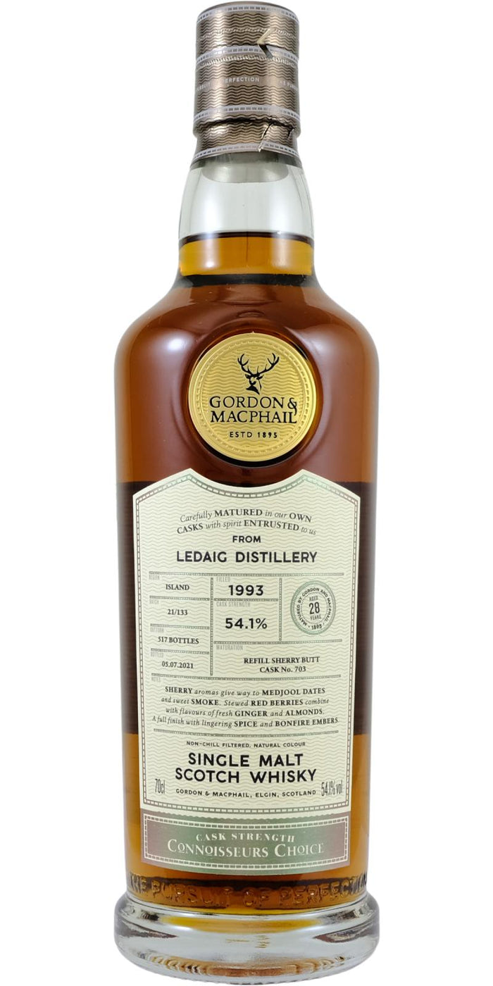 Ledaig Connoisseurs Choice Single Cask #703 1993 28 Year Old Whisky | 700ML