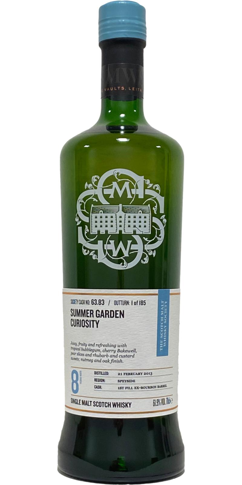 Glentauchers 2013 SMWS 63.83 Summer garden curiosity 8 Year Old 2021 Release (Cask #63.83) Single Malt Scotch Whisky | 700ML at CaskCartel.com