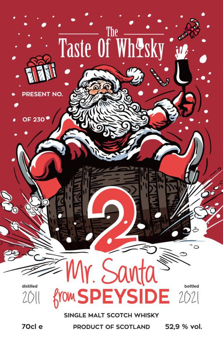 Linkwood 2011 TTOW Mr. Santa from Speyside 10 Year Old 2021 Release (Cask #301671) Single Malt Scotch Whisky | 700ML at CaskCartel.com