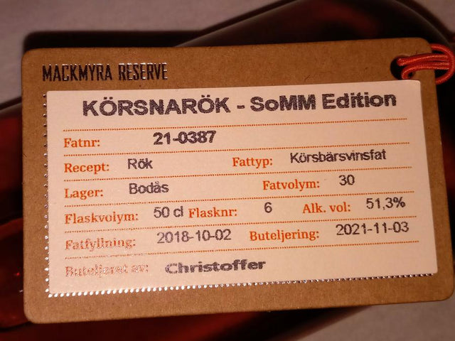 Mackmyra 2018 Körsnarök Reserve 2021 Release (Cask #21-0387) Single Malt Whisky | 500ML at CaskCartel.com