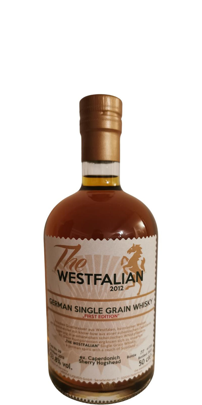 The Westfalian 2013 German Single Grain Whisky 2021 Release (Cask #TW39) Single Grain Whisky | 500ML