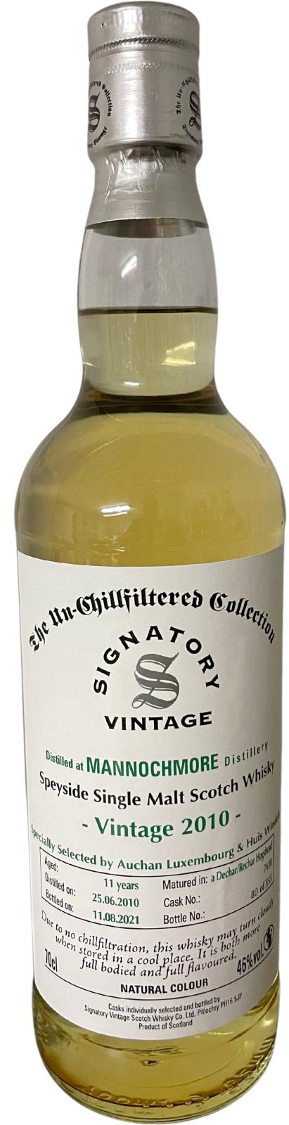 Mannochmore 2010 SV The Un-Chillfiltered Collection 11 Year Old 2021 Release (Cask #7618) Single Malt Scotch Whisky | 700ML
