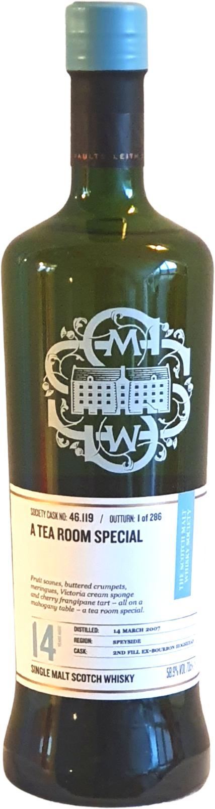 Glenlossie 2007 SMWS 46.119 A tea room special 14 Year Old 2021 Release (Cask #46.119) Single Malt Scotch Whisky | 700ML at CaskCartel.com