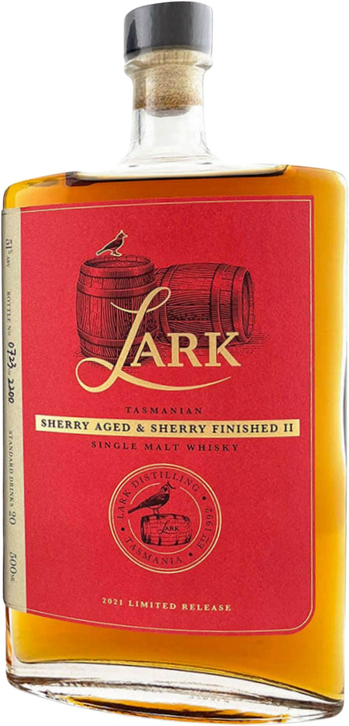Lark Sherry Aged & Sherry Finished II Limited Release 2021 Release Single Malt Whisky | 500ML