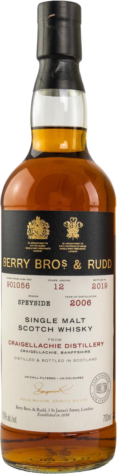 Craigellachie Berry Bros & Rudd Single Cask 2006 12 Year Old Whisky | 700ML at CaskCartel.com