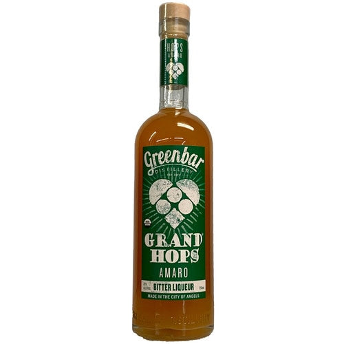 Greenbar Distillery Grand Hops Amaro Organic Bitter Liqueur