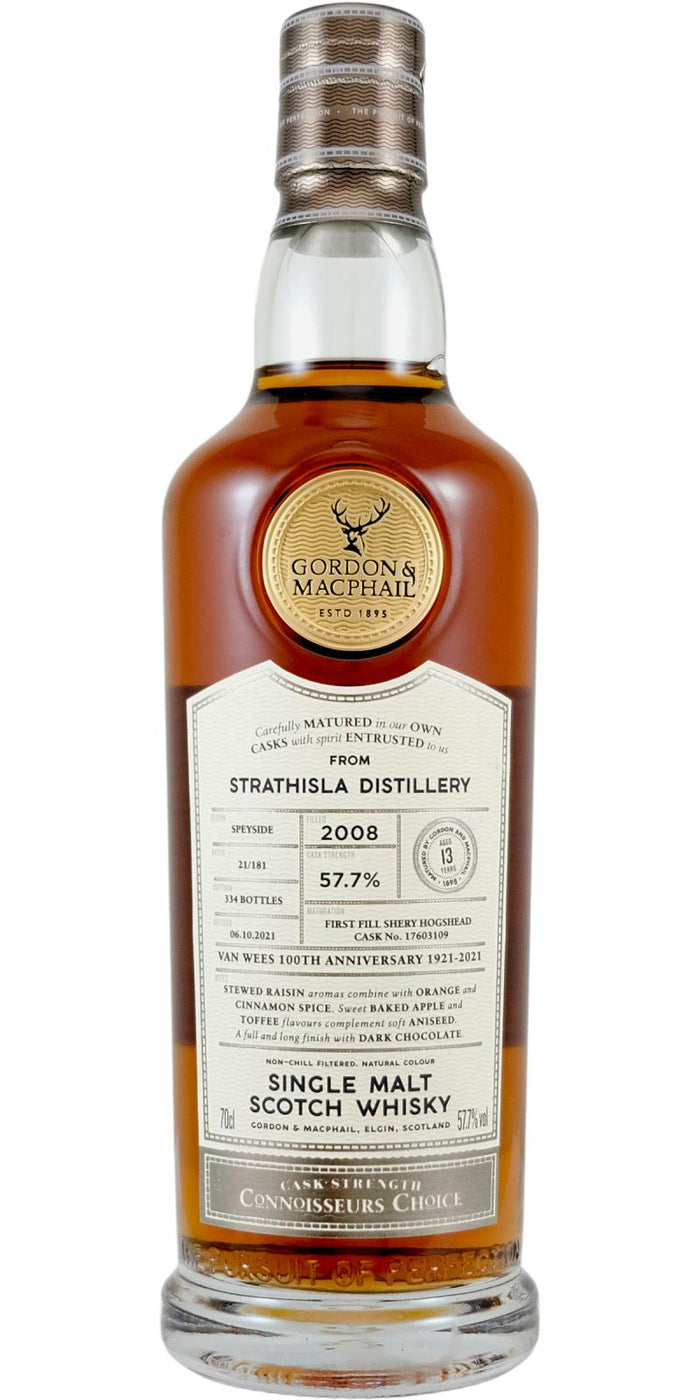 Strathisla Connoisseurs Choice Single Cask 2008 13 Year Old Whisky | 700ML