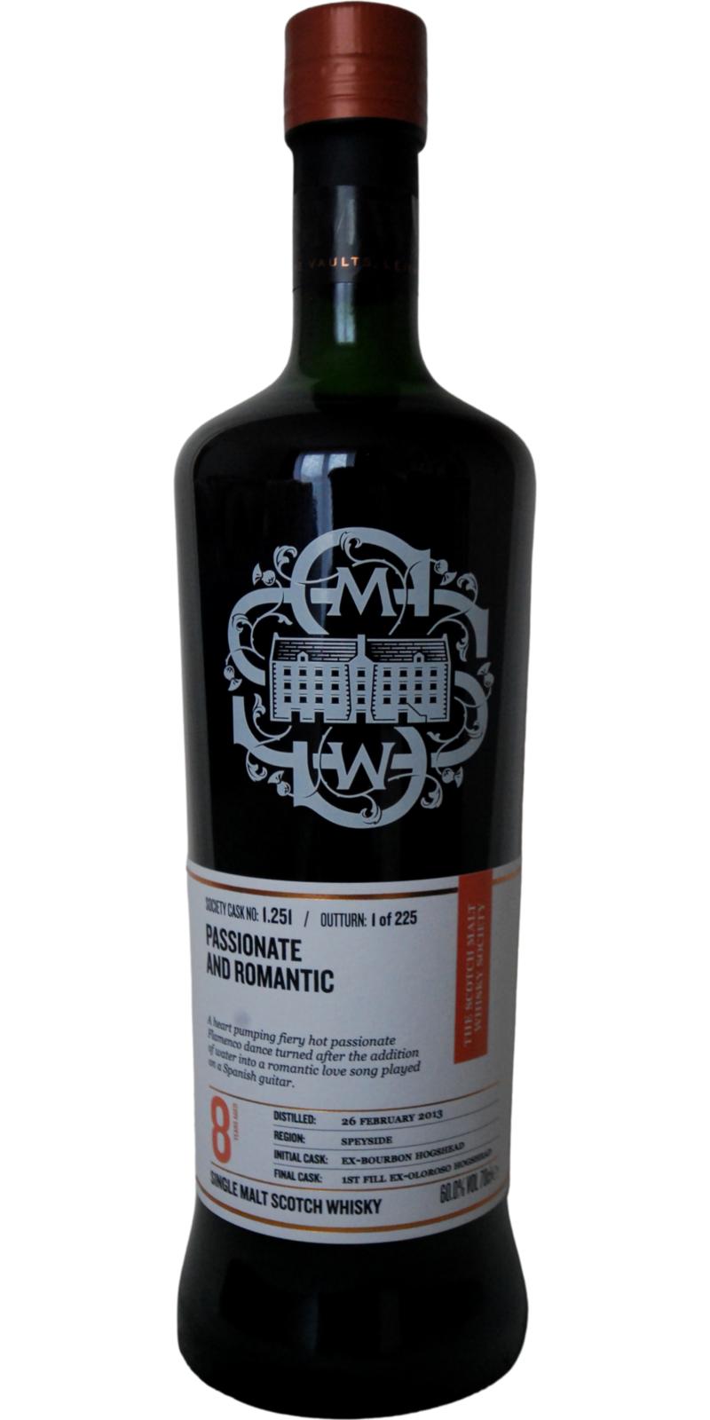 Glenfarclas 2013 SMWS 1.251 Passionate and romantic 8 Year Old 2021 Release (Cask #1.251) Single Malt Scotch Whisky | 700ML at CaskCartel.com