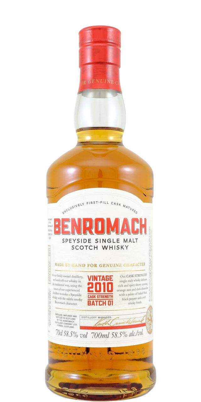 Benromach Cask Strength Batch #1 2010 10 Year Old Whisky | 700ML at CaskCartel.com