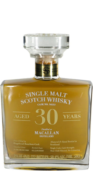 Macallan 1989 SCSM 30 Year Old 2020 Release (Cask #16512) Single Malt Scotch Whisky | 500ML at CaskCartel.com