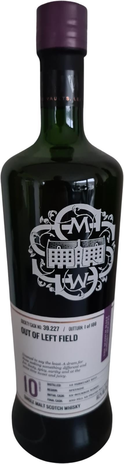 Linkwood 2011 SMWS 39.227 Out of left field 10 Year Old 2021 Release (Cask #39.227) Single Malt Scotch Whisky | 700ML at CaskCartel.com