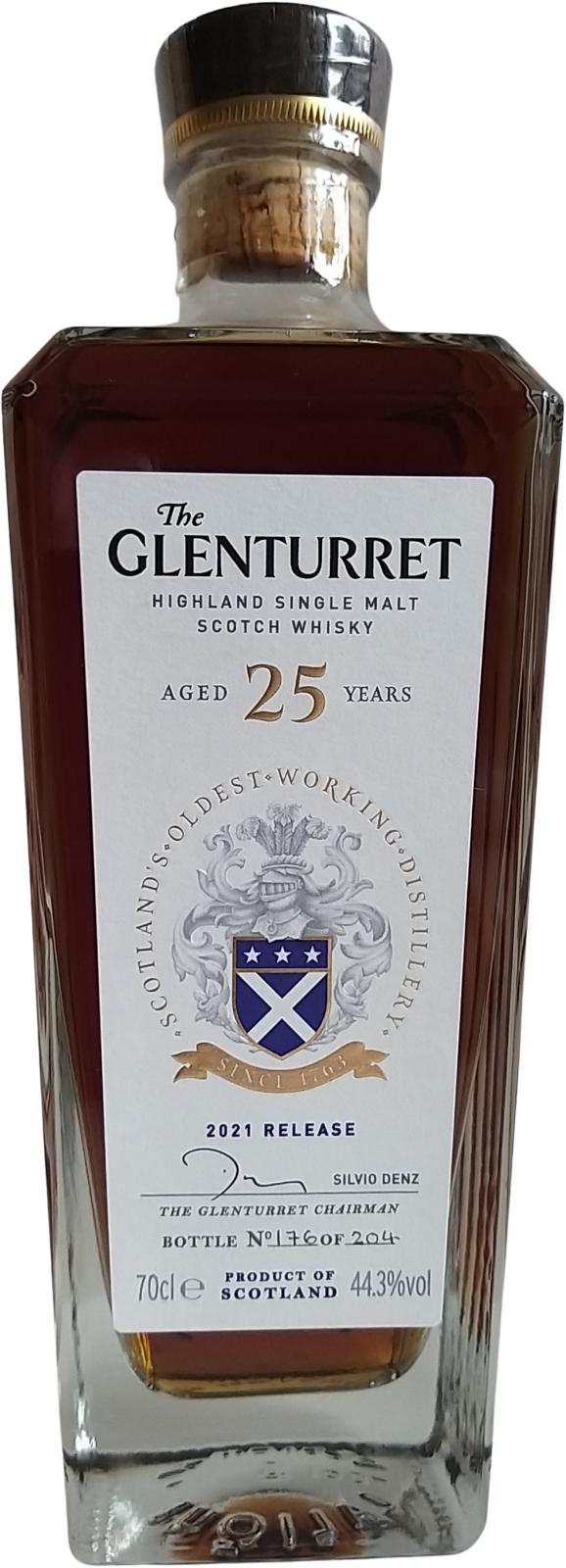 Glenturret 25 Year Old 2021 Release Single Malt Scotch Whisky | 700ML