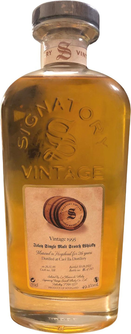 Caol Ila 26 Year Old (D.1995, B.2021) Signatory Vintage Scotch Whisky | 700ML at CaskCartel.com
