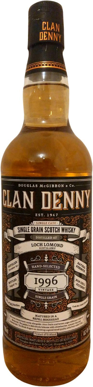 Loch Lomond 1996 (Douglas McGibbon) Clan Denny (Cask #DMG 13444) 22 Year Old 2019 Release Single Grain Scotch Whisky | 700ML at CaskCartel.com