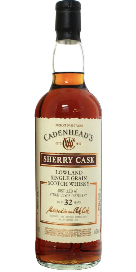 Strathclyde Cadenheads Authentic Collection Single Sherry Cask 1989 32 Year Old Whisky | 700ML at CaskCartel.com