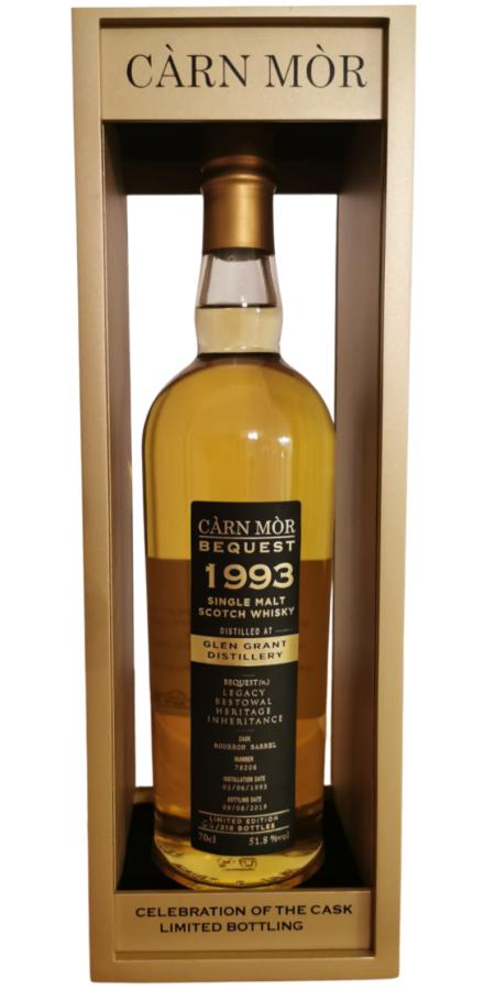 Glen Grant 1993 (Morrison and MacKay) Càrn Mòr Bequest (Cask #78206) 2019 Release Single Malt Scotch Whisky | 700ML at CaskCartel.com