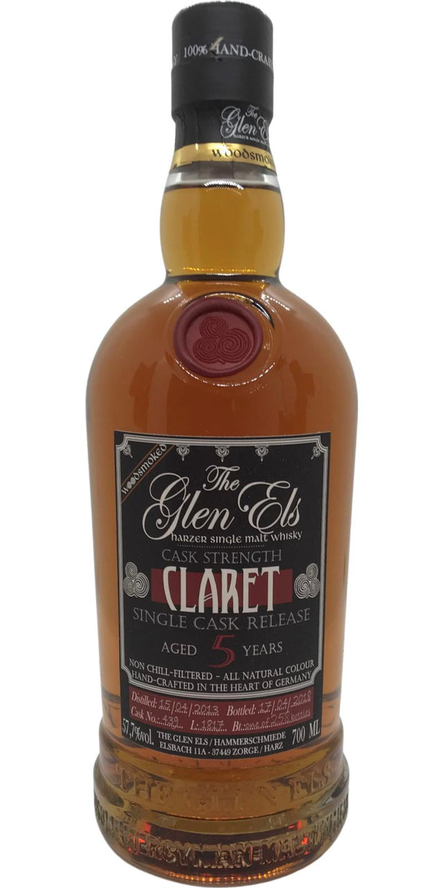 Glen Els 2013 - Claret Woodsmoked - Single Cask Release (Cask #439) 5 Year Old 2018 Release Single Malt Whisky | 700ML at CaskCartel.com