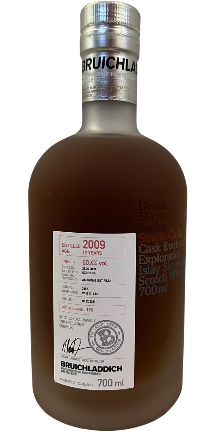 Bruichladdich Micro Provenance Amarone Single Cask #3357 2009 12 Year Old Whisky | 700ML