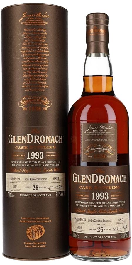 Glendronach 1993 Bottled in 2020 26 Year Old Single Malt Scotch Whisky