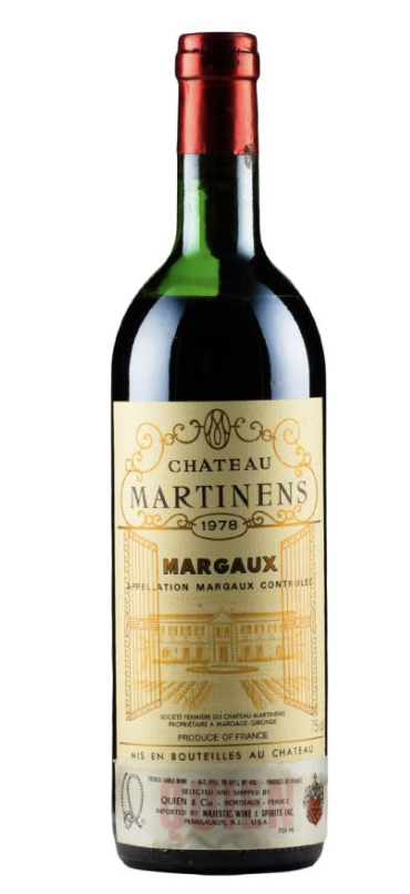 1978 | Chateau Martinens | Margaux at CaskCartel.com