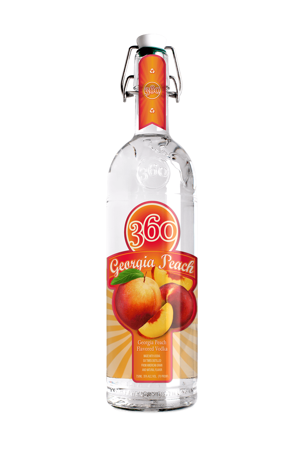 360 Georgia Peach Vodka - CaskCartel.com