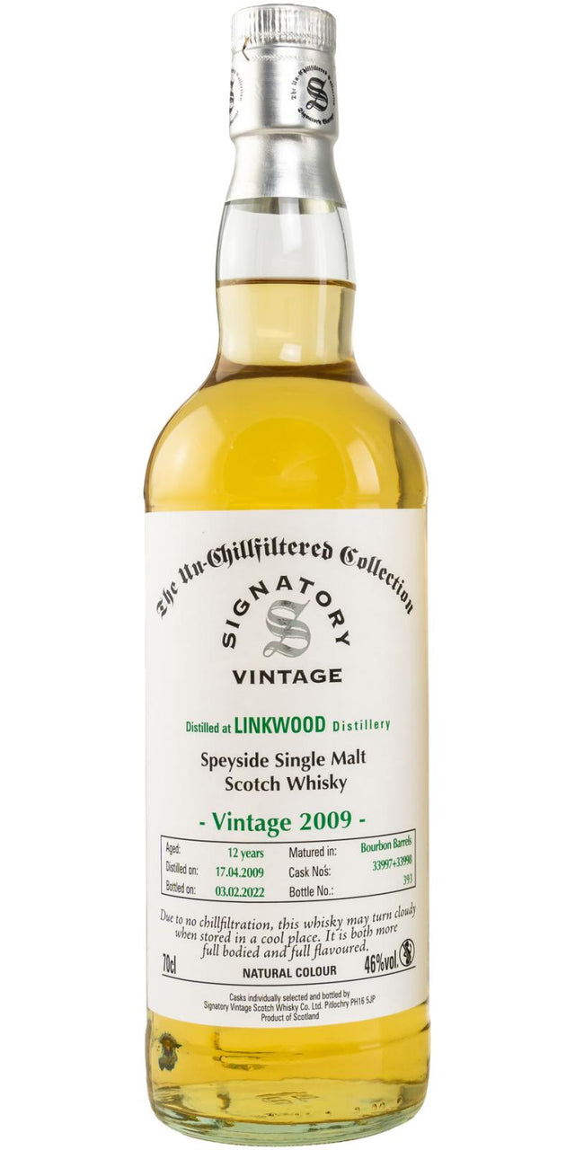 Linkwood Signatory Vintage 2009 12 Year Old Whisky | 700ML at CaskCartel.com