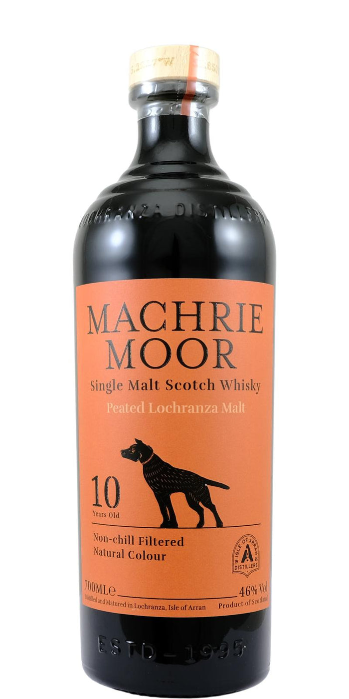 Machrie Moor 10 Year Old (Arran) Peated Lochranza Malt (Proof 92) Scotch Whisky | 700ML