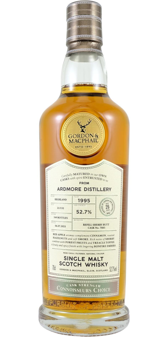 Ardmore Connoisseurs Choice Single Cask #7883 1995 26 Year Old Whisky | 700ML