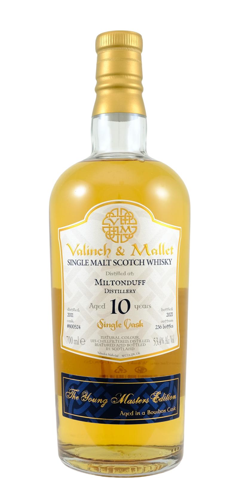 Miltonduff 2011 V&M The Young Masters Edition 10 Year Old (2021) Release (Cask #800524) Scotch Whisky | 700ML at CaskCartel.com