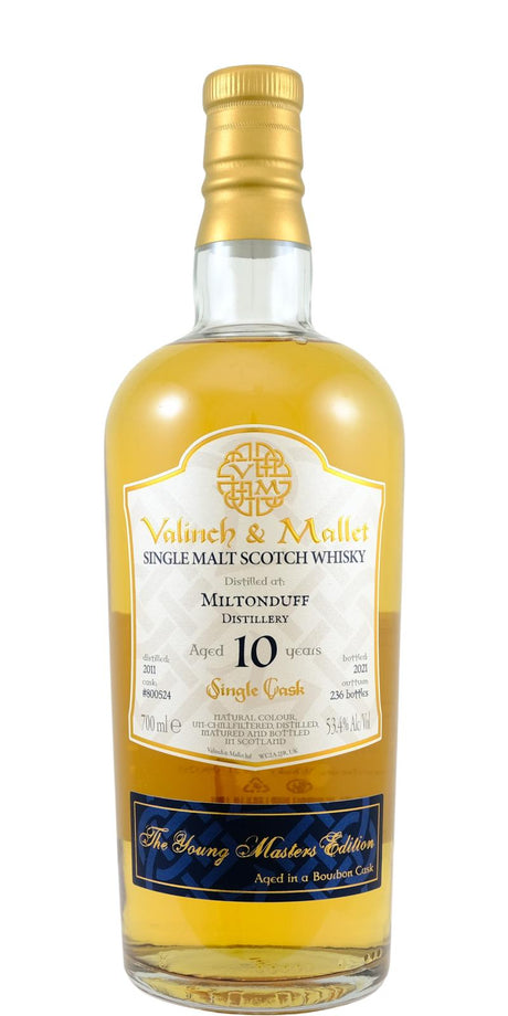 Miltonduff 2011 V&M The Young Masters Edition 10 Year Old (2021) Release (Cask #800524) Scotch Whisky | 700ML at CaskCartel.com
