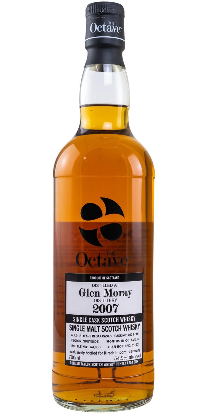 Glen Moray 2007 The Octave 14 Year Old Single Cask Scotch Whisky | 700ML