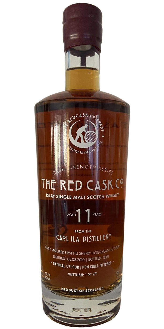 Caol Ila Red Cask Co. Single Sherry Cask #312837 2010 11 Year Old Whisky | 700ML