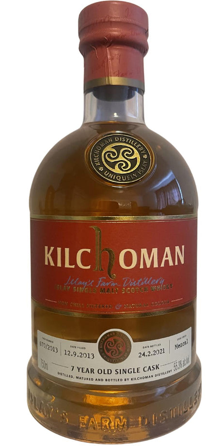 Kilchoman 2013 ImpEx Cask Evolution 01/2021 7 Year Old 2021 Release Cask #670/2013 Single Malt Scotch Whisky at CaskCartel.com