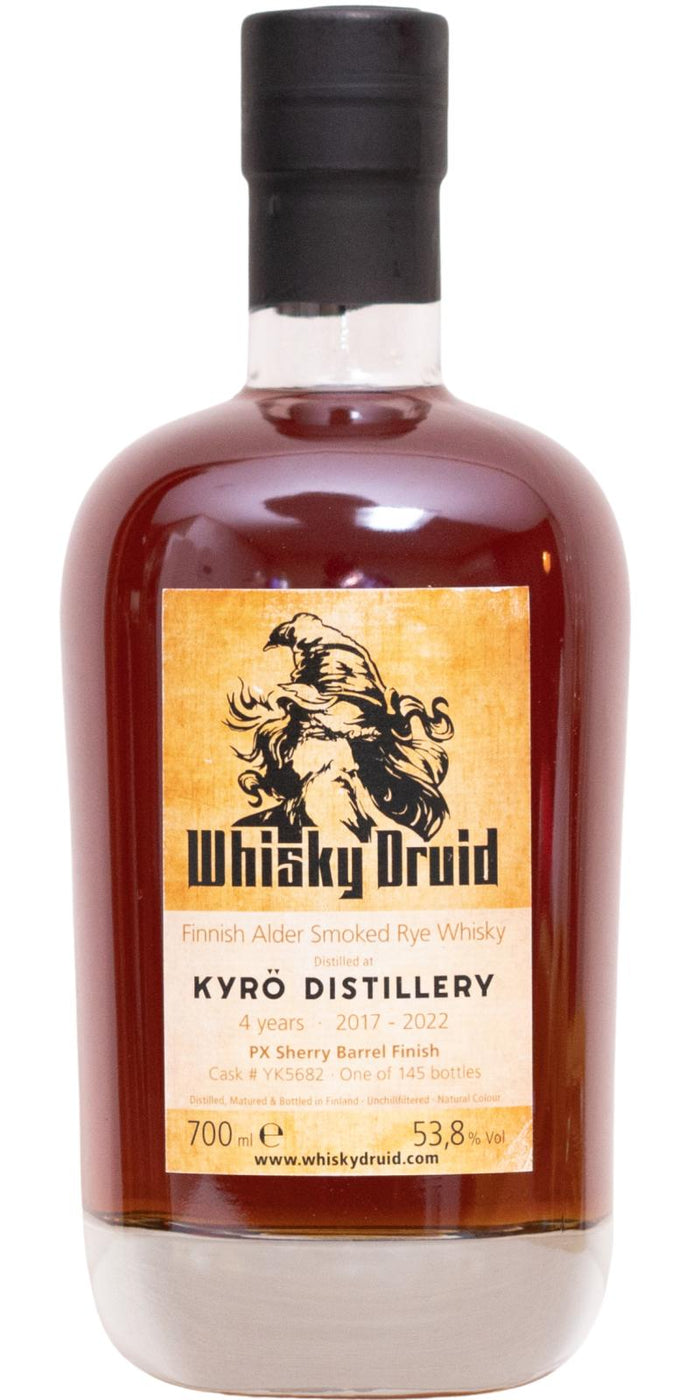 Kyro 2017 Whisky Druid Finnish Alder Smoked Rye Whisky | 700ML