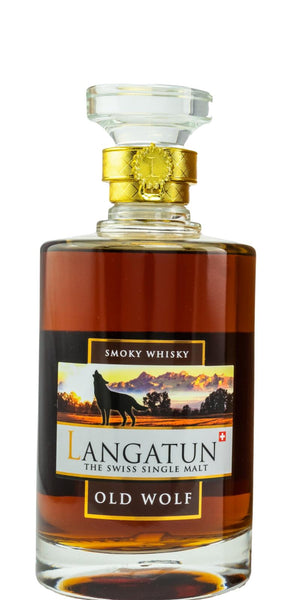 Langatun Old Wolf Smoky The Swiss Single Malt Whisky | 500ML at CaskCartel.com