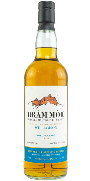 Williamson DMor 6 Year Old (2021) Release (Cask #316) Scotch Whisky | 700ML at CaskCartel.com