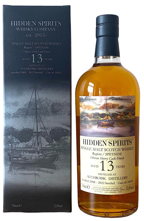 Auchroisk 13 Year Old (D.2008, B.2022) Hidden Spirits Single Malt Scotch Whisky | 700ML at CaskCartel.com