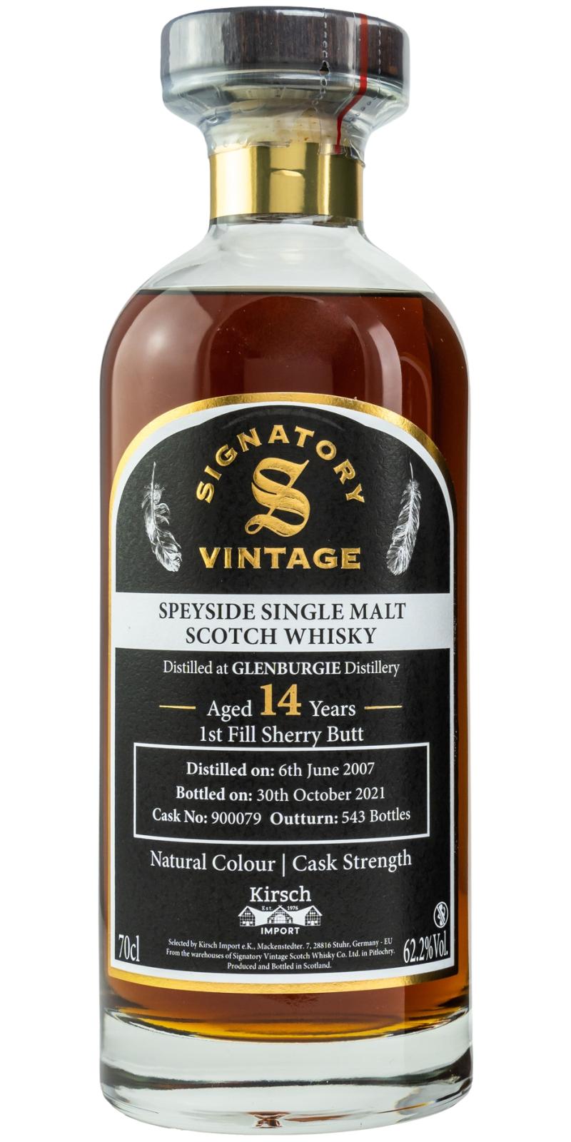 Glenburgie 2007 SV Natural Colour | Cask Strength Decanter 14 Year Old (2021) Release (Cask #900079) Scotch Whisky | 700ML at CaskCartel.com