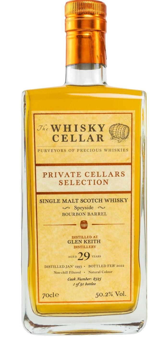 Glen Keith 1993 (The Whisky Cellar) Private Cellars Selection 29 Year Old Scotch Whisky | 700ML