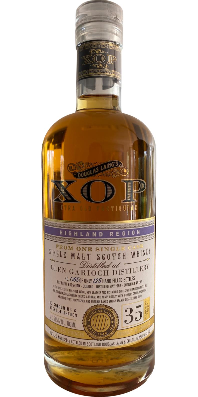 Glen Garioch 1986 DL XOP - Xtra Old Particular 35 Year Old 2021 Release (Cask #DL 15060) Single Malt Scotch Whisky | 700ML at CaskCartel.com