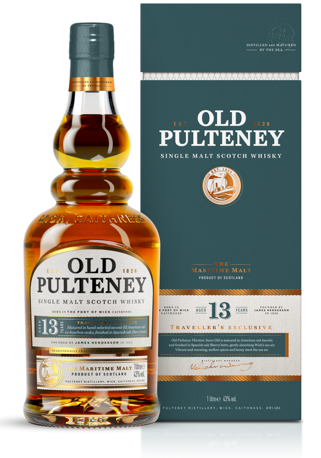 Old Pulteney 13 Year Old Traveller's Exclusive Single Malt Scotch Whisky | 1L at CaskCartel.com