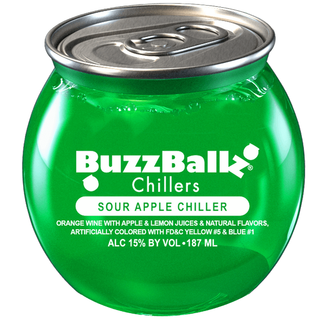 BuzzBallz Chillers Sour Apple | 24x187ML at CaskCartel.com