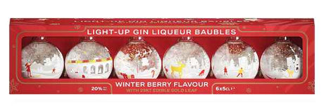 Light-Up Gin Liqueur Baubles | 6x50ML at CaskCartel.com