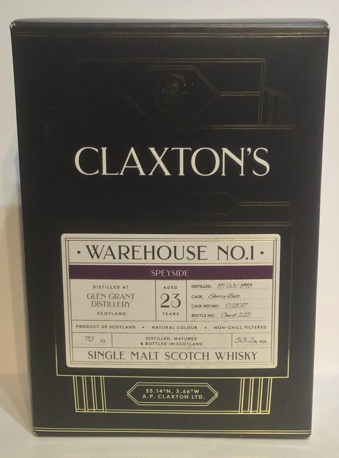 Glen Grant 1998 Cl Warehouse No. 1  2021 Release (Cask #C21017) Single Malt Scotch Whisky | 700ML